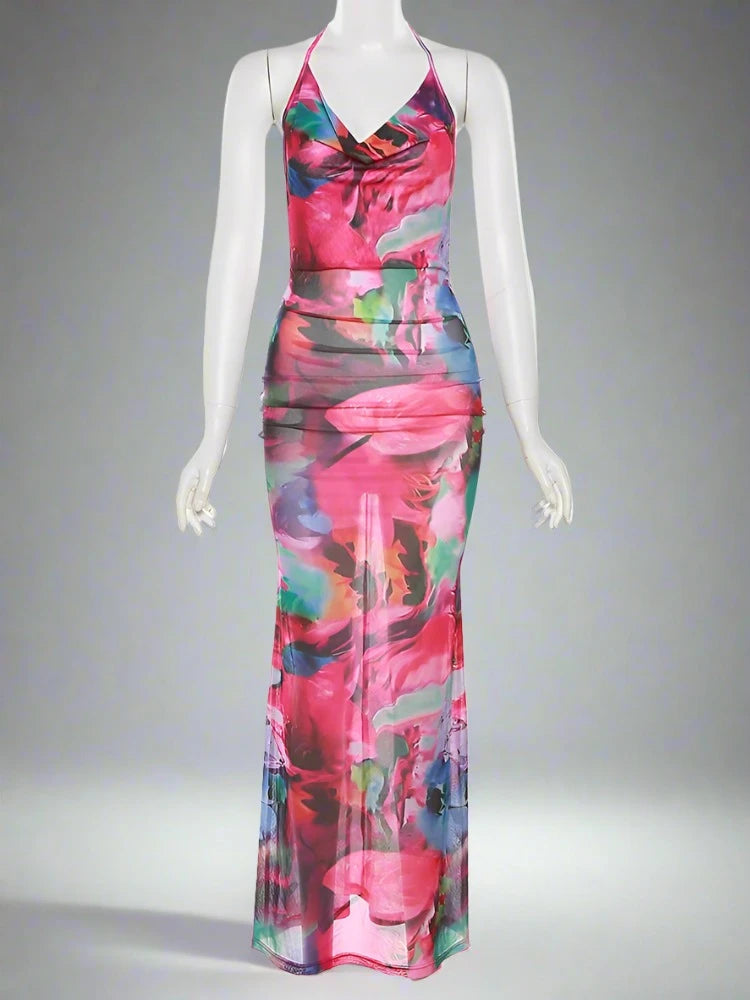 Sultry Sway Floral Embrace Dress