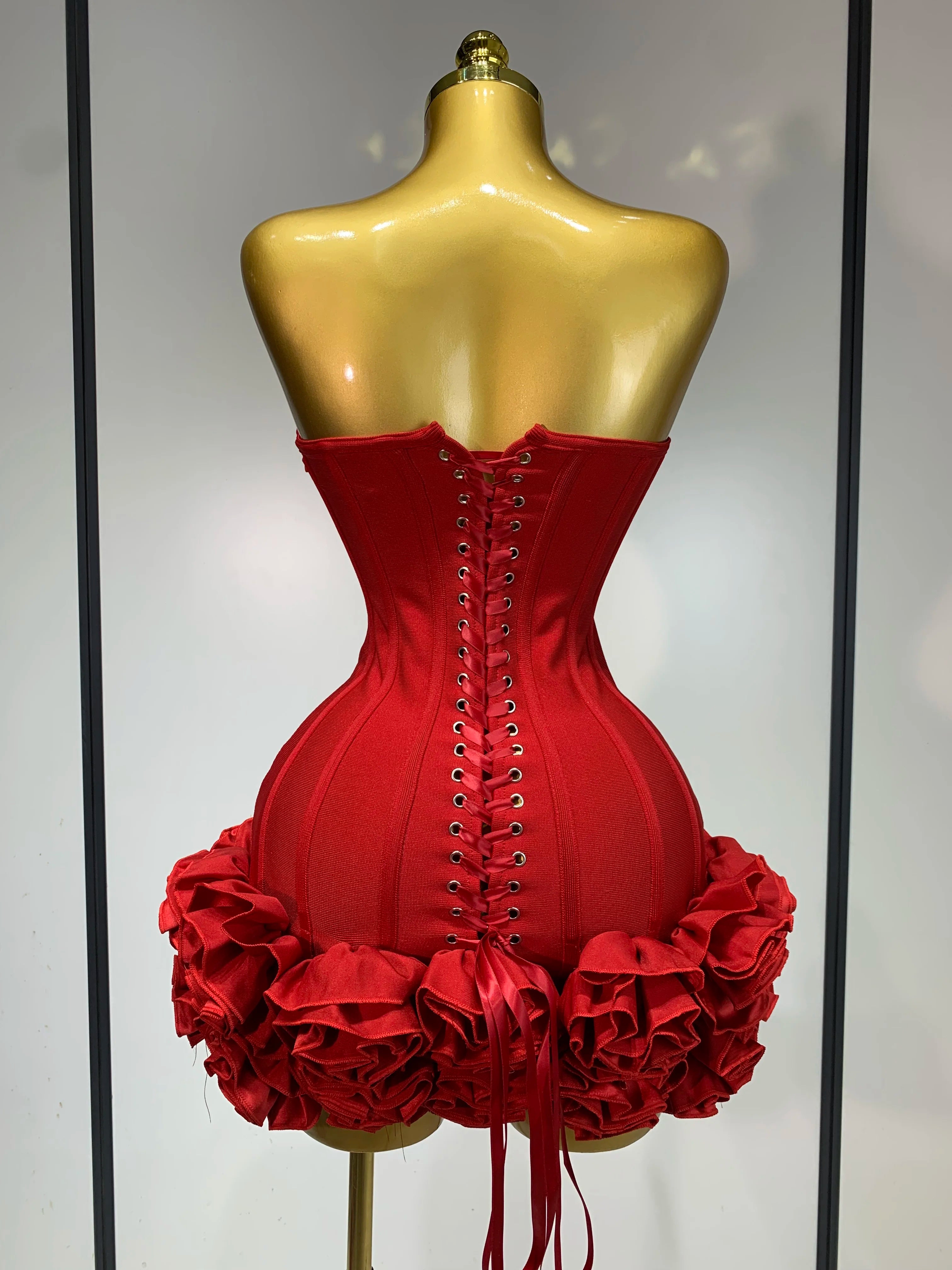 Rosé Rush Ruffle Mini Dress