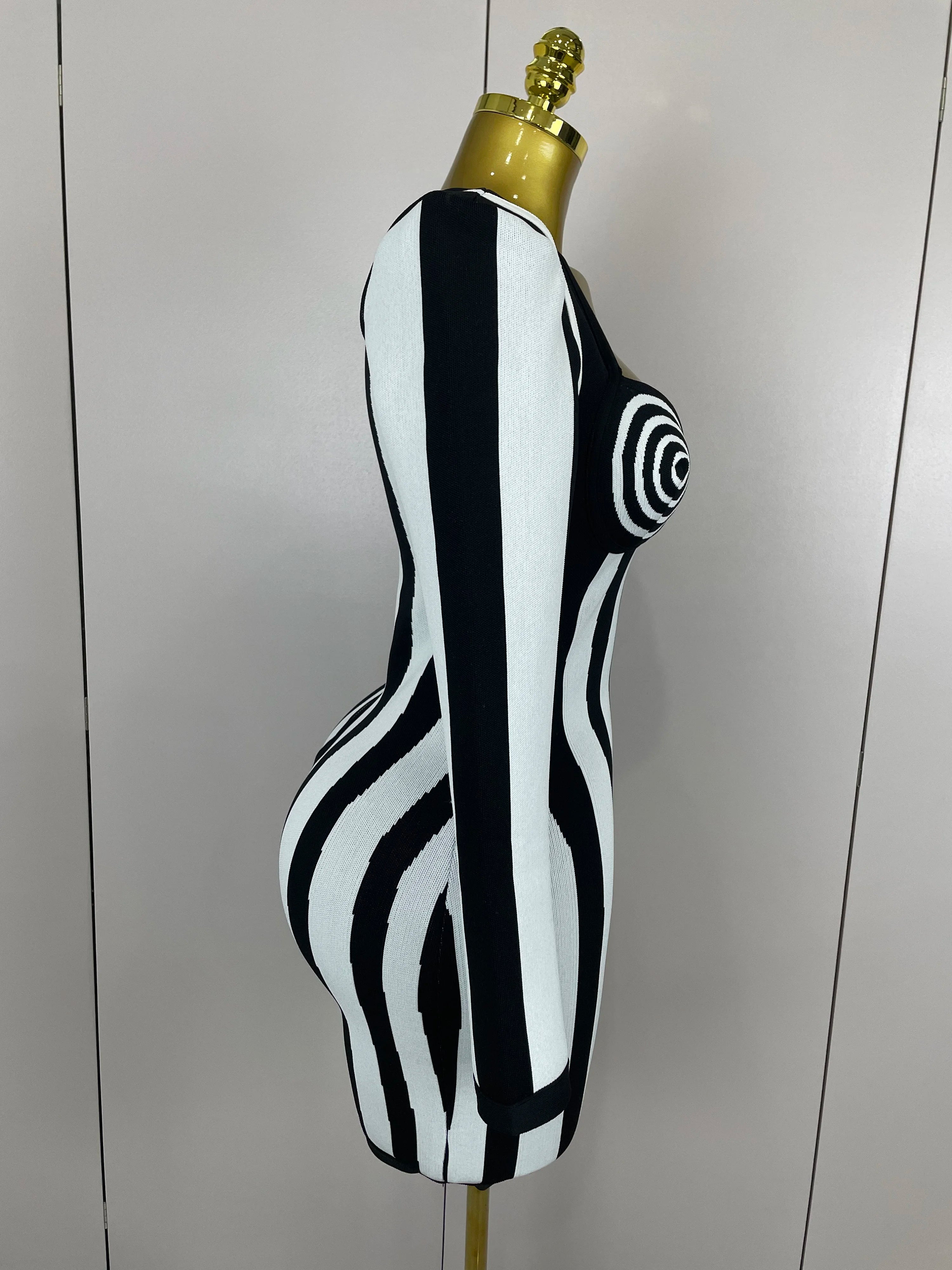 Hypnotic Muse Illusion Mini Dress
