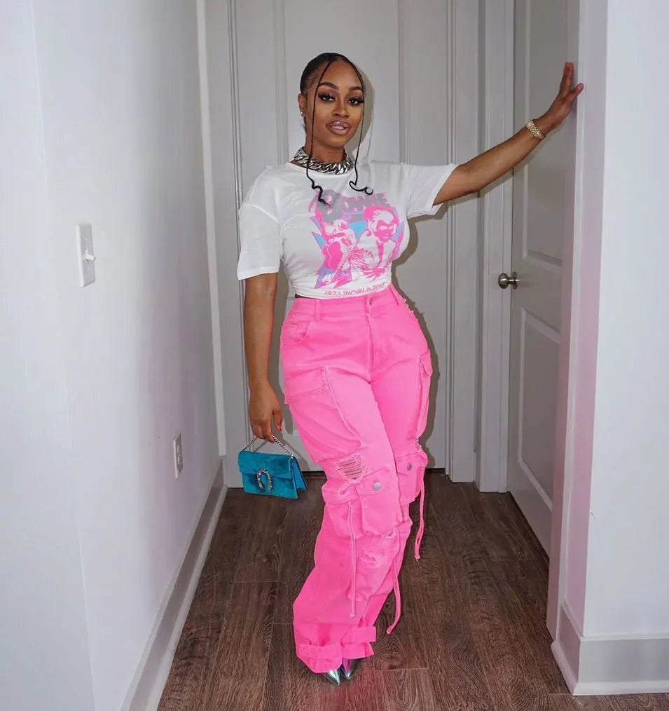 Sunflare Cargo Denim Pants