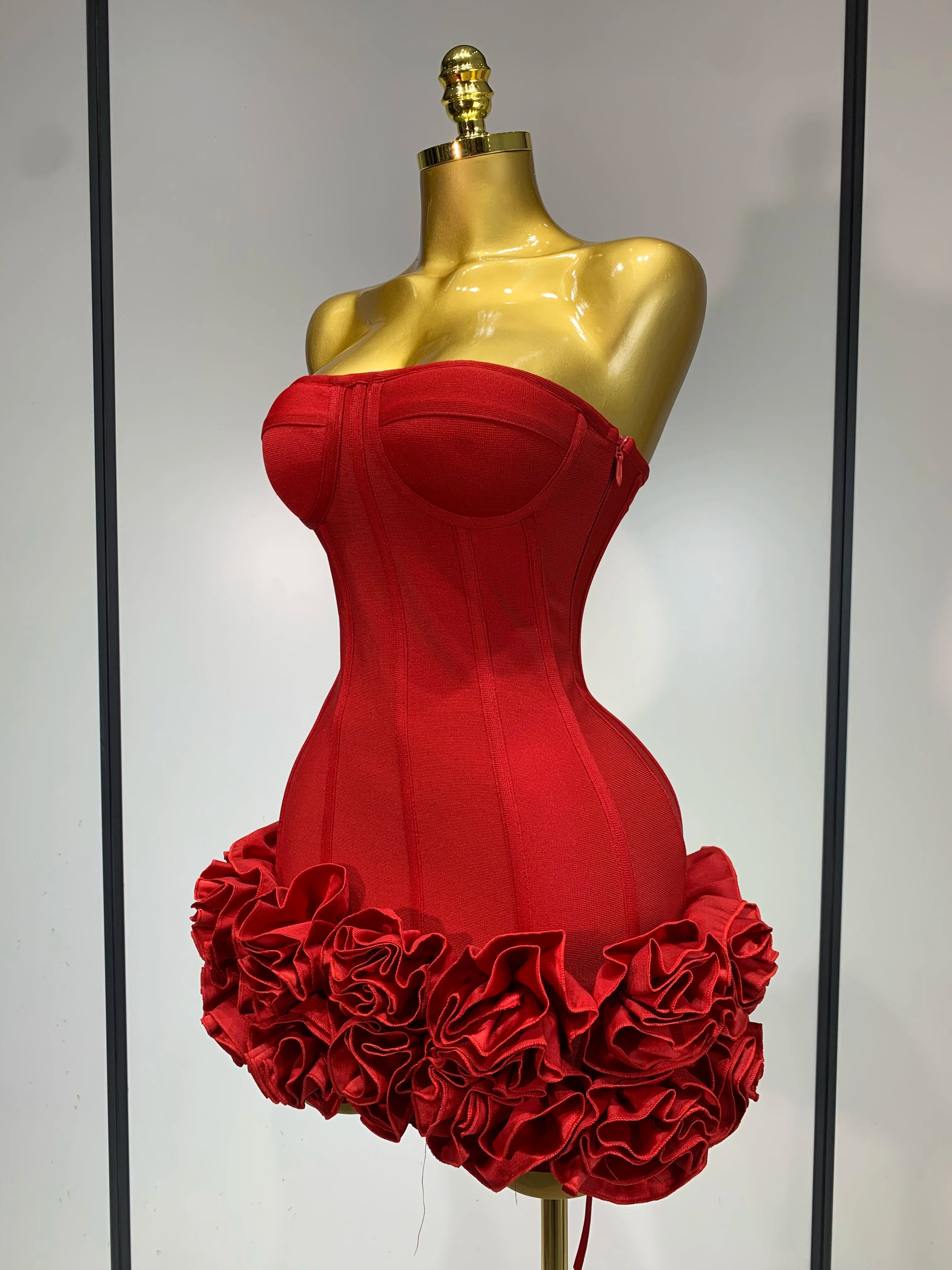 Rosé Rush Ruffle Mini Dress