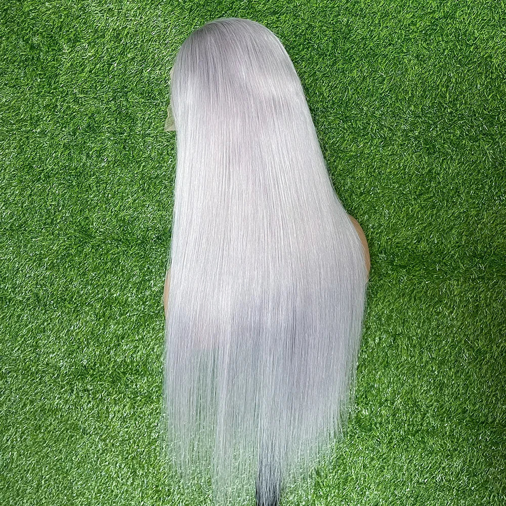 Gray Glam Mirage Glueless, Full Lace, Transparent Lace Frontal Wigs