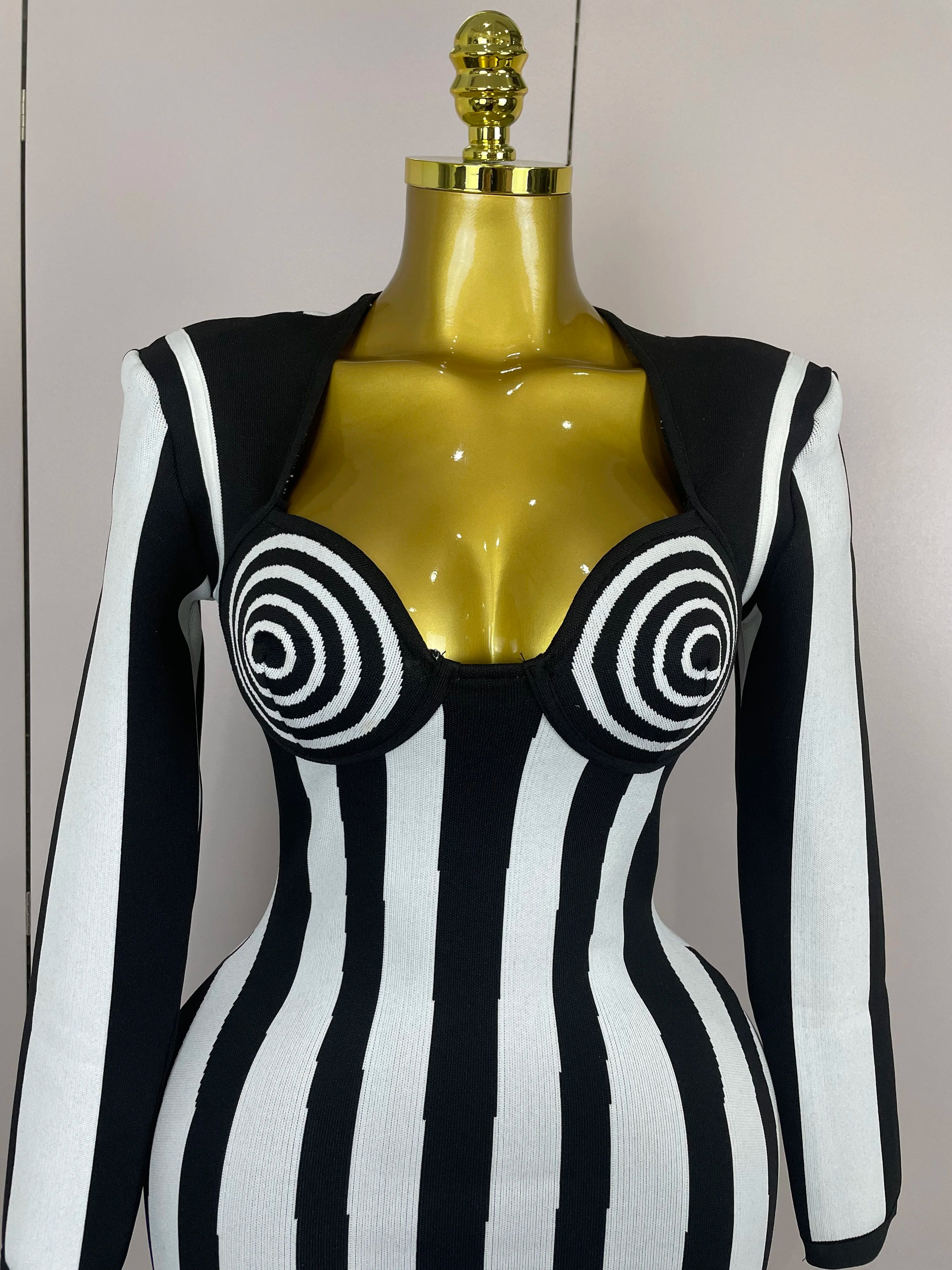 Hypnotic Muse Illusion Mini Dress