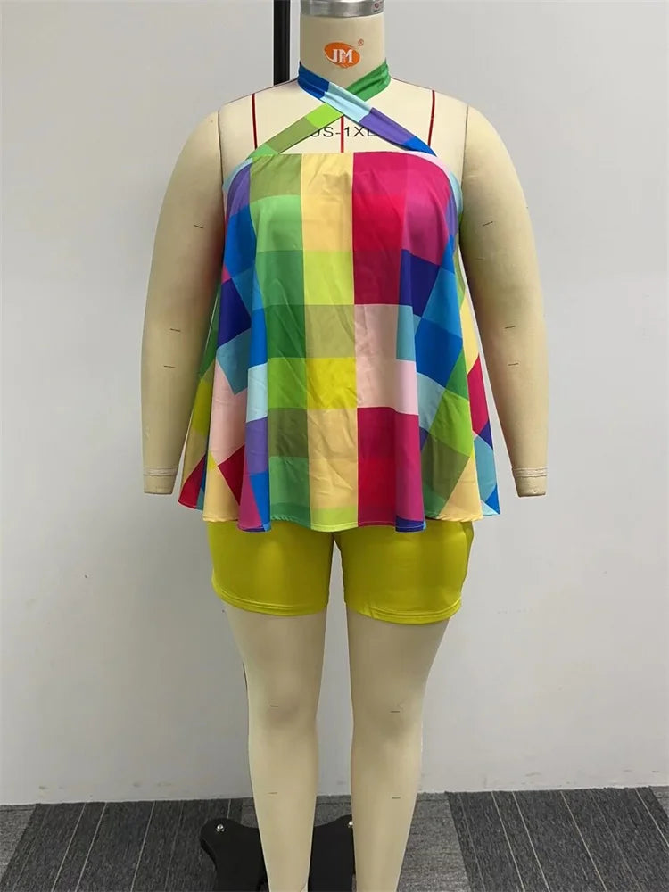 Breezy Bliss Blooms: Plus-Size Paradise Set