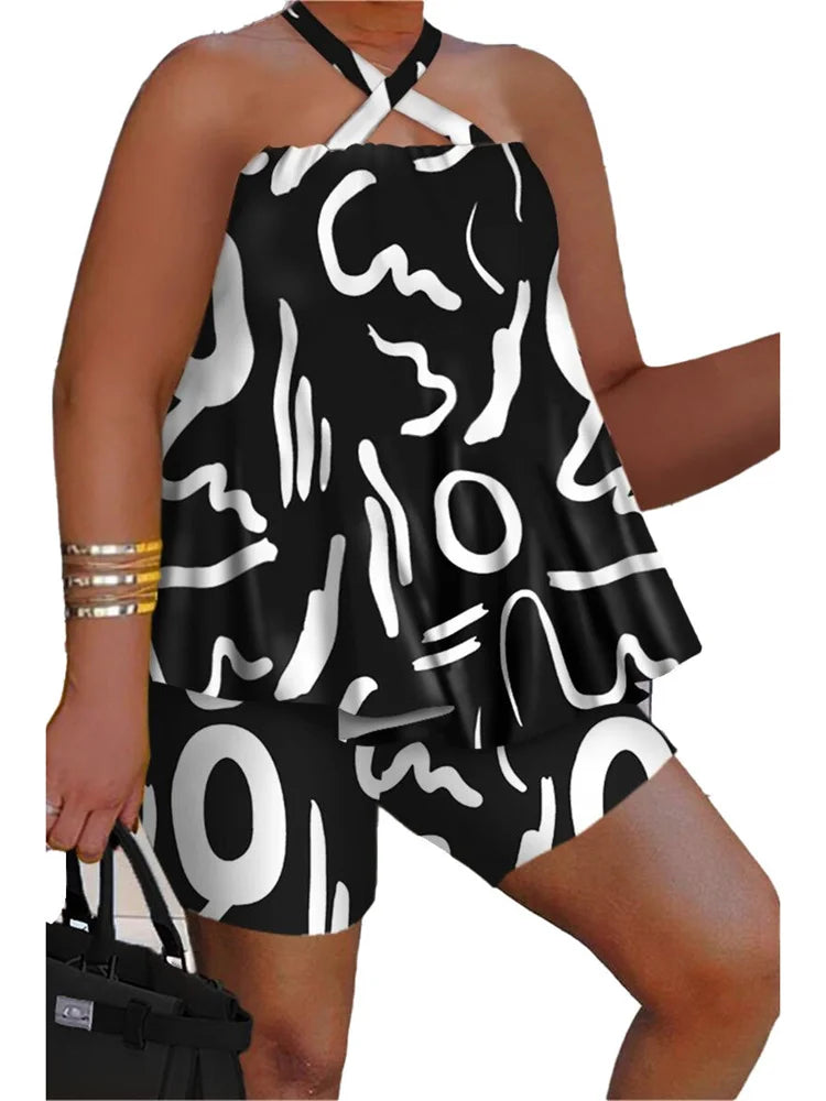 Breezy Bliss Blooms: Plus-Size Paradise Set