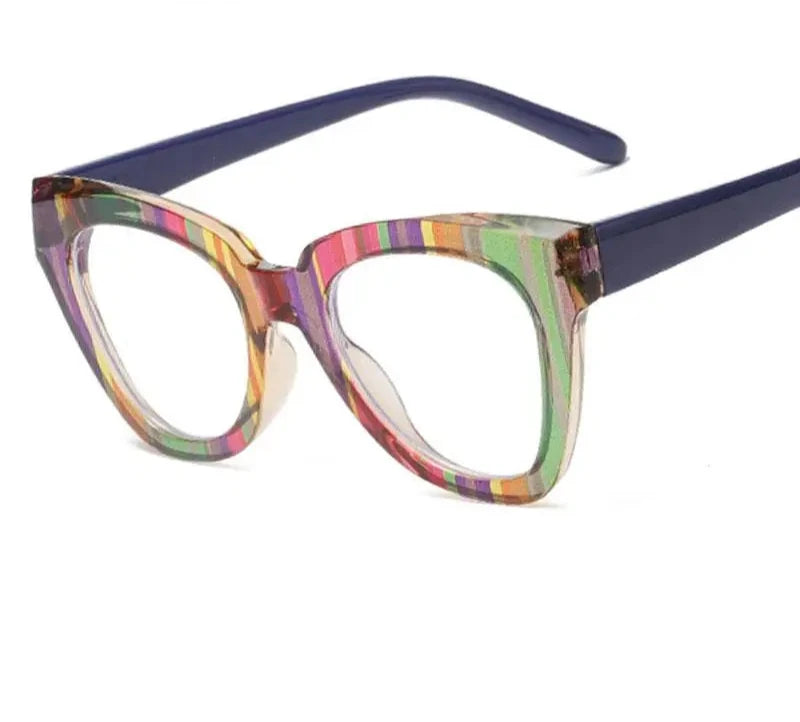 Rainbow Chic Mystique: The Ultimate Cat-Eye Clique Frames