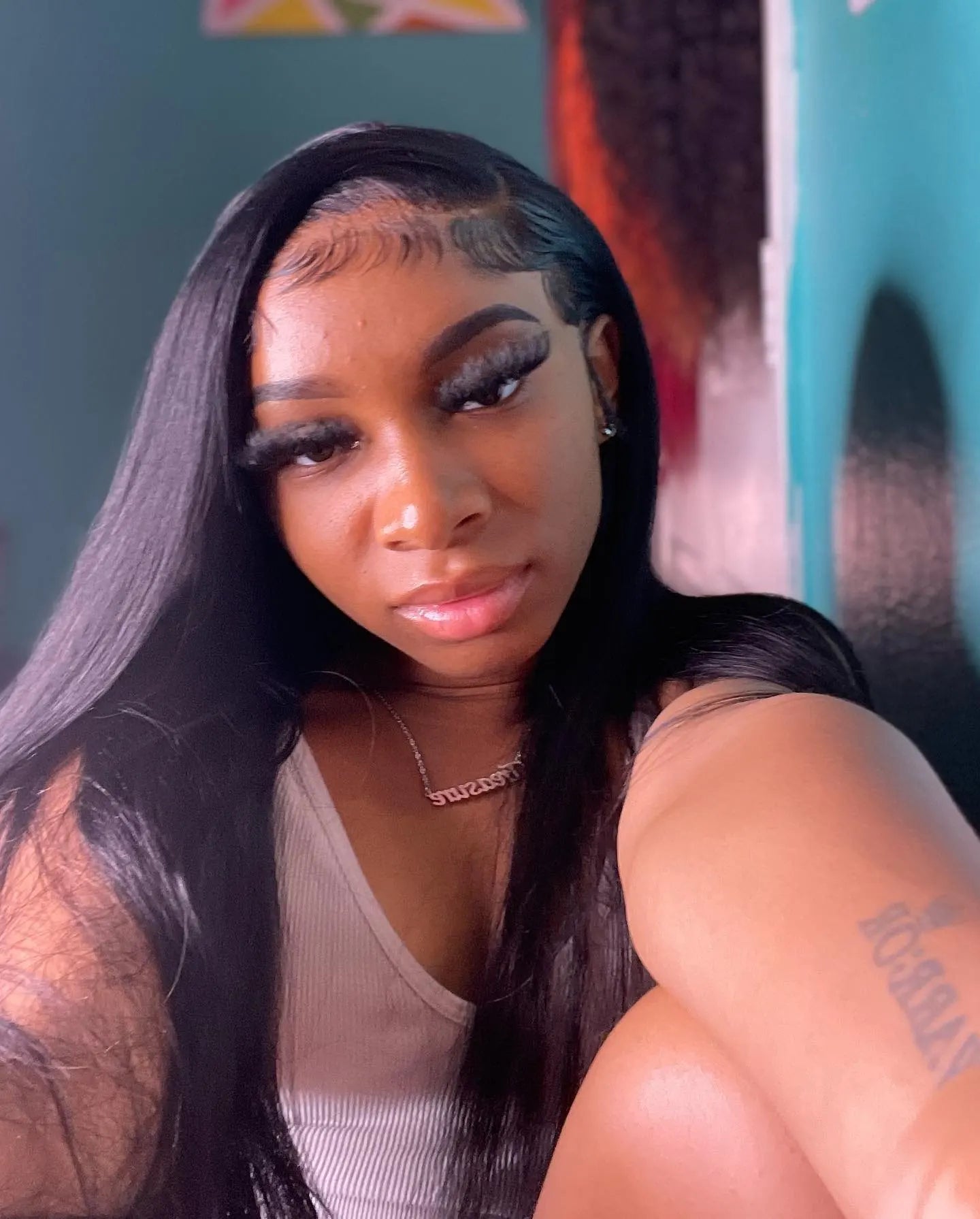 Silky Enchantress: HD Sleek Suite Straight 13x6 – Luxe Malaysian Mane Stage Wig