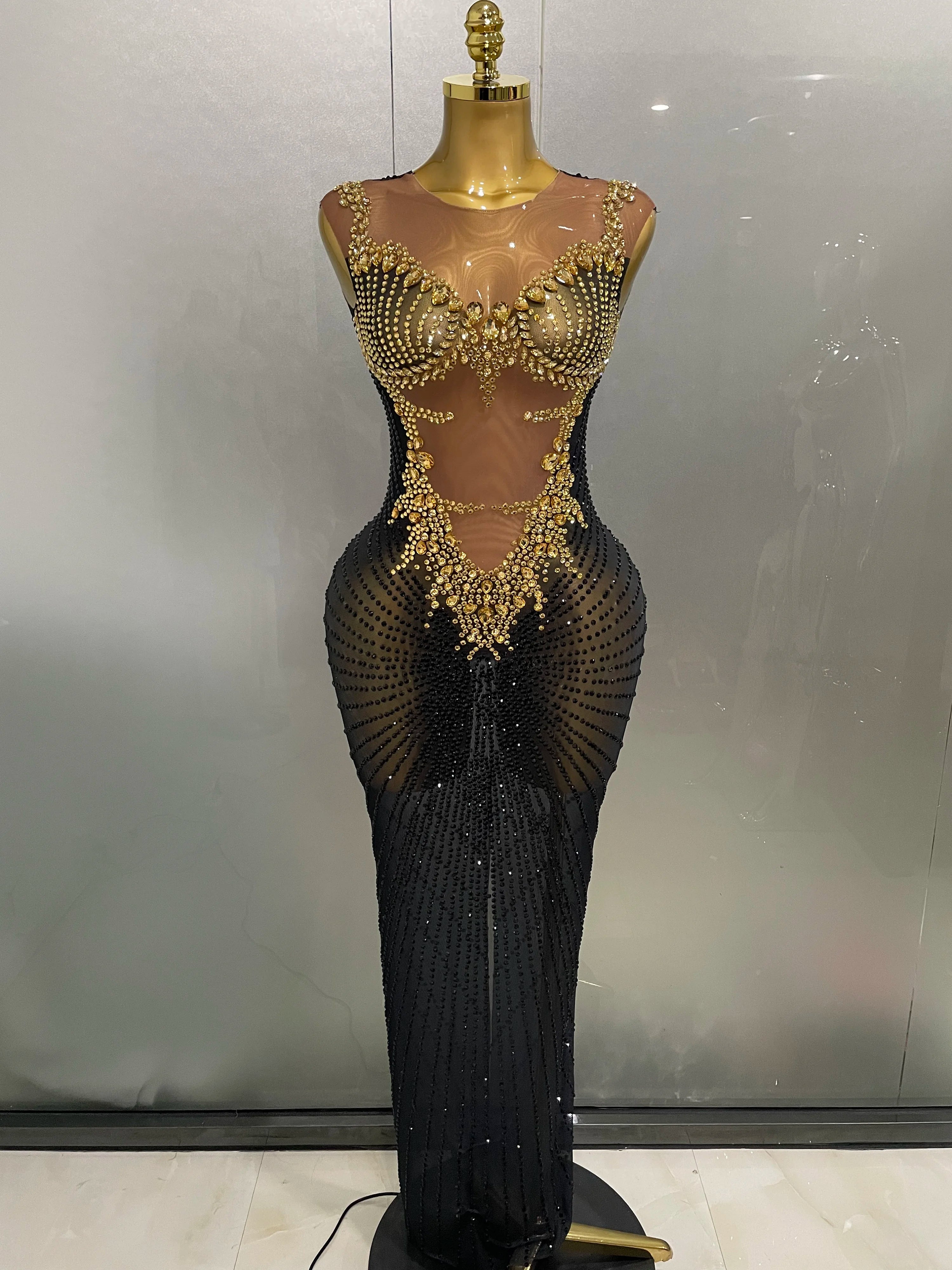 Midnight Dynasty Illusion Gown