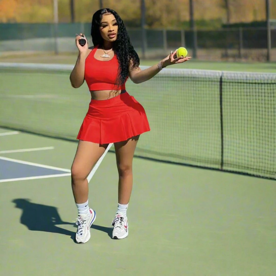 Sprint & Flirt Summer Skort Set