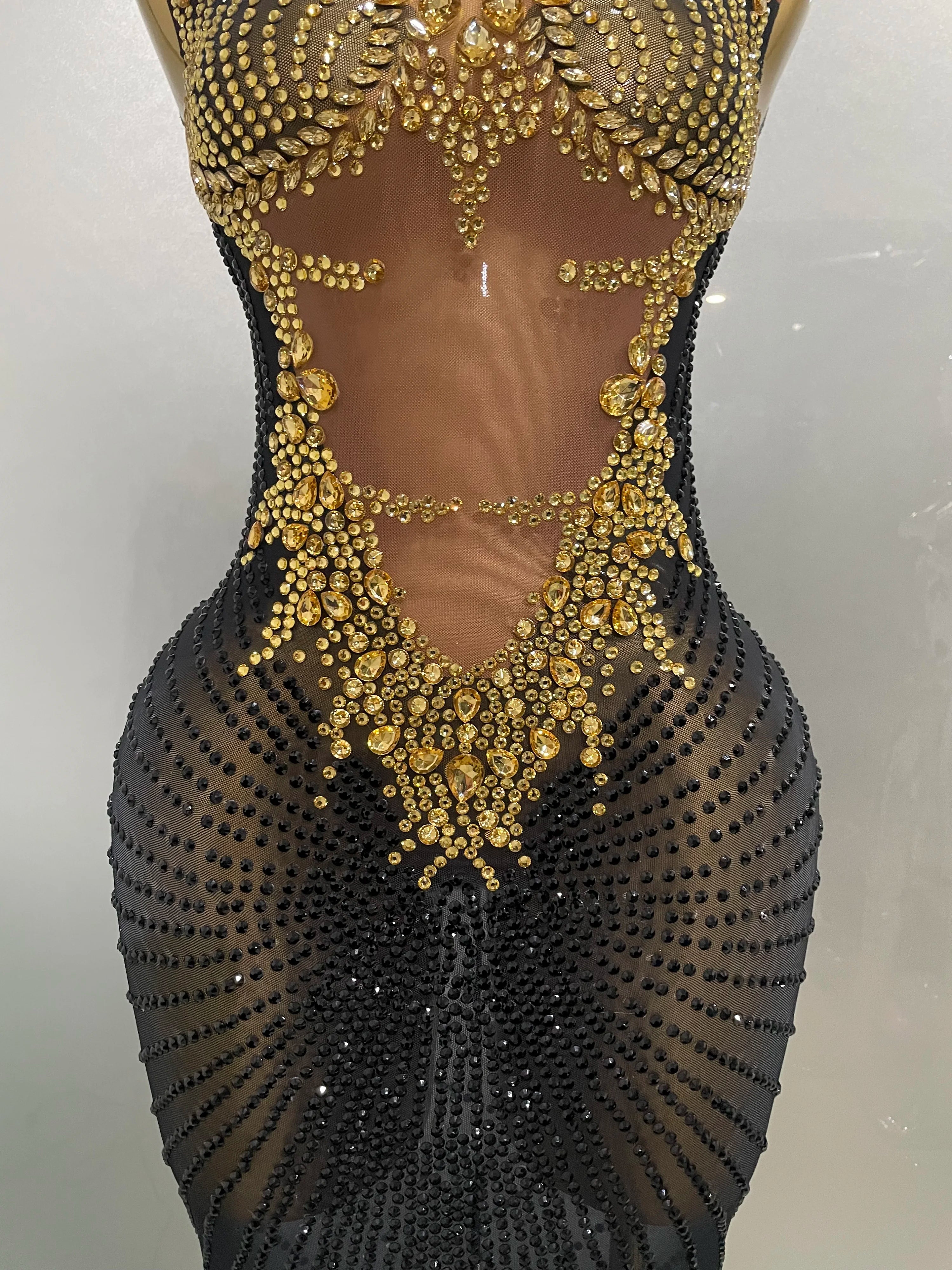 Midnight Dynasty Illusion Gown