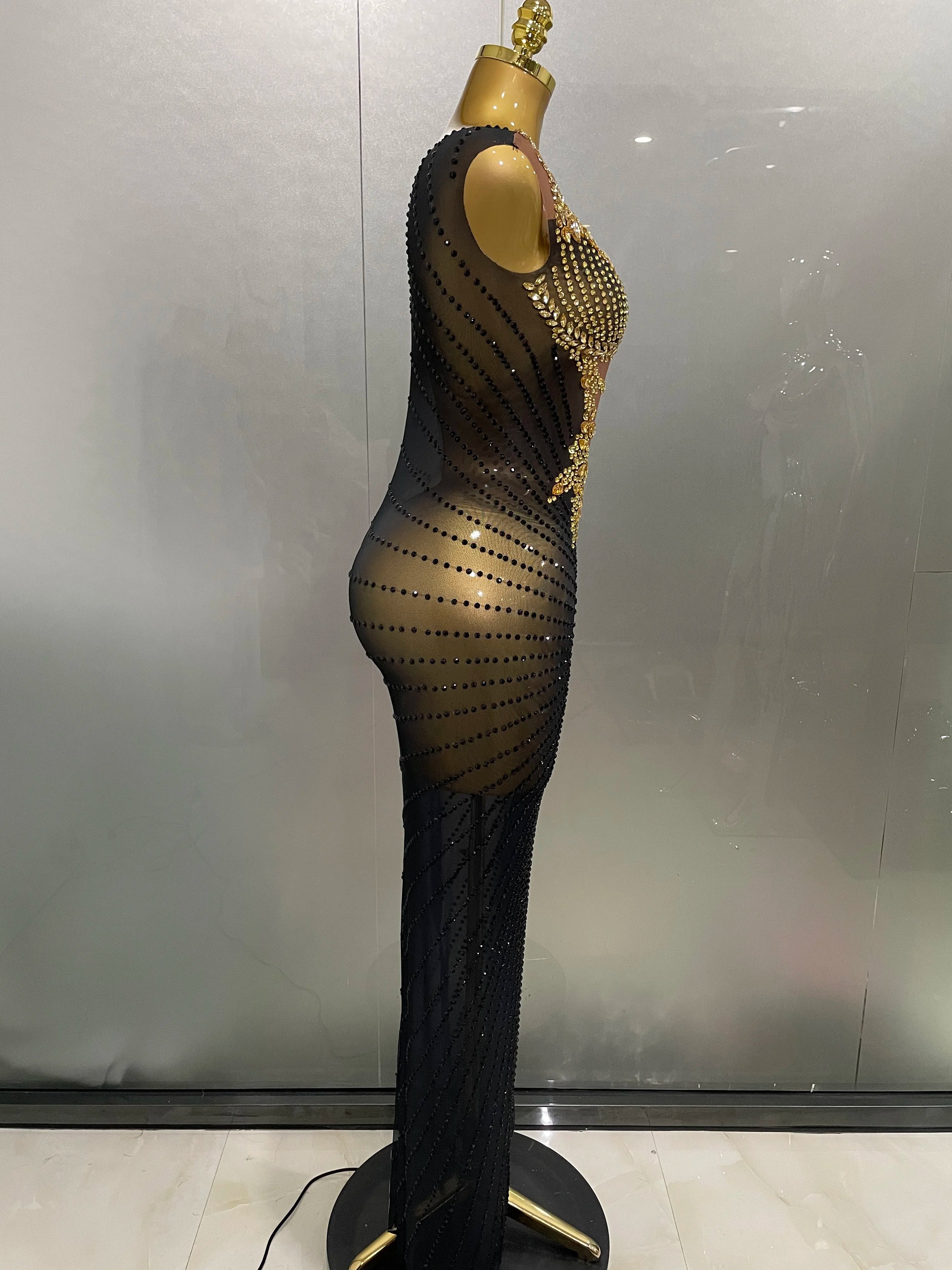 Midnight Dynasty Illusion Gown