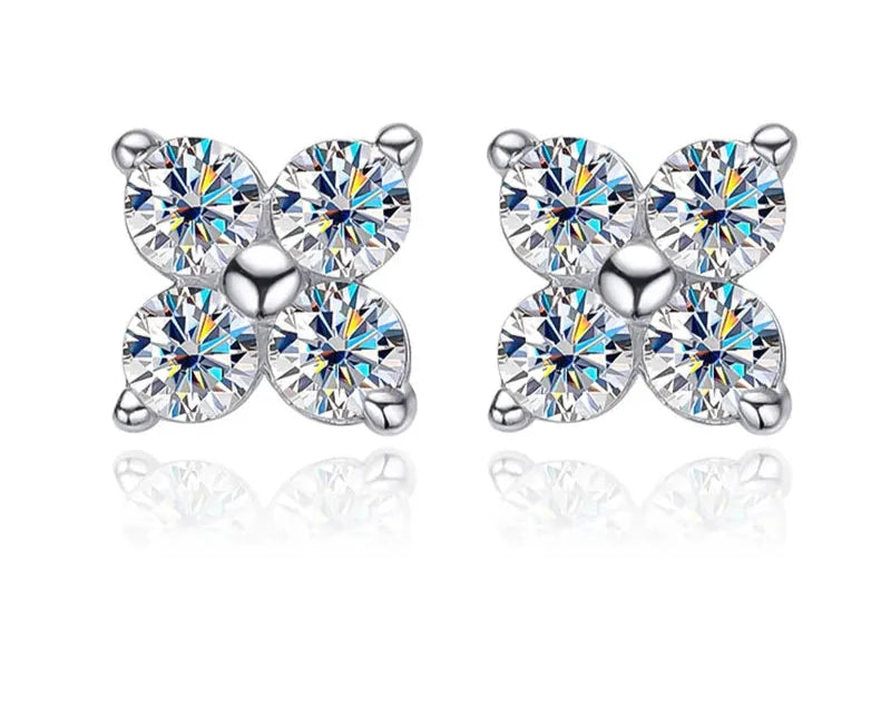 QuadSpark VVS1 Moissanite Majesty Studs