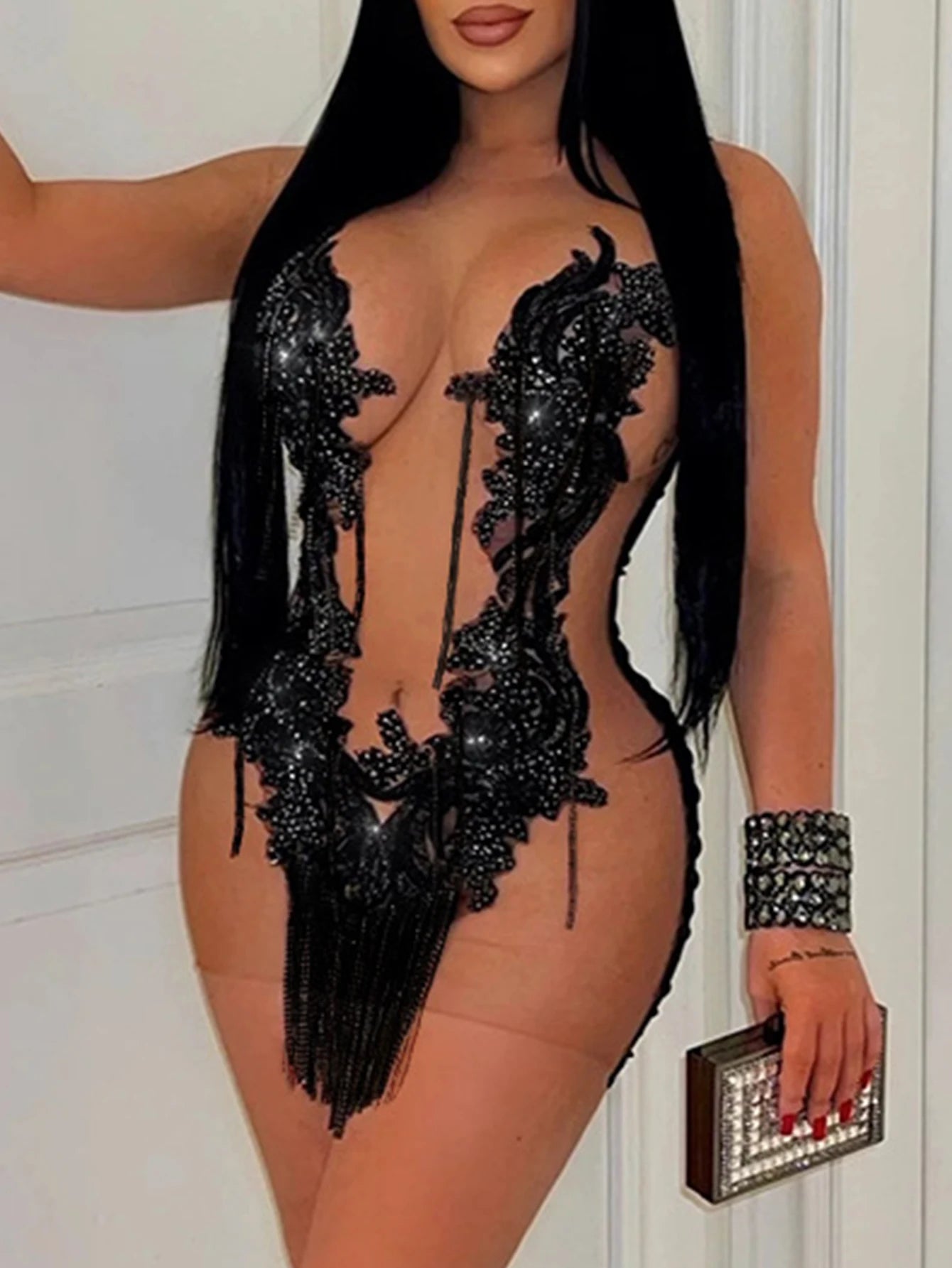 After Dark Sequin Mini Dress