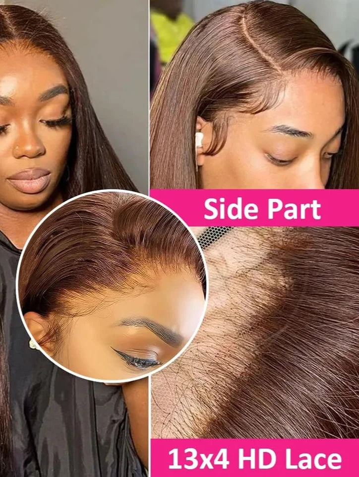 ChocoGlam Sleek: The Brazilian Straight Whisperer Wig