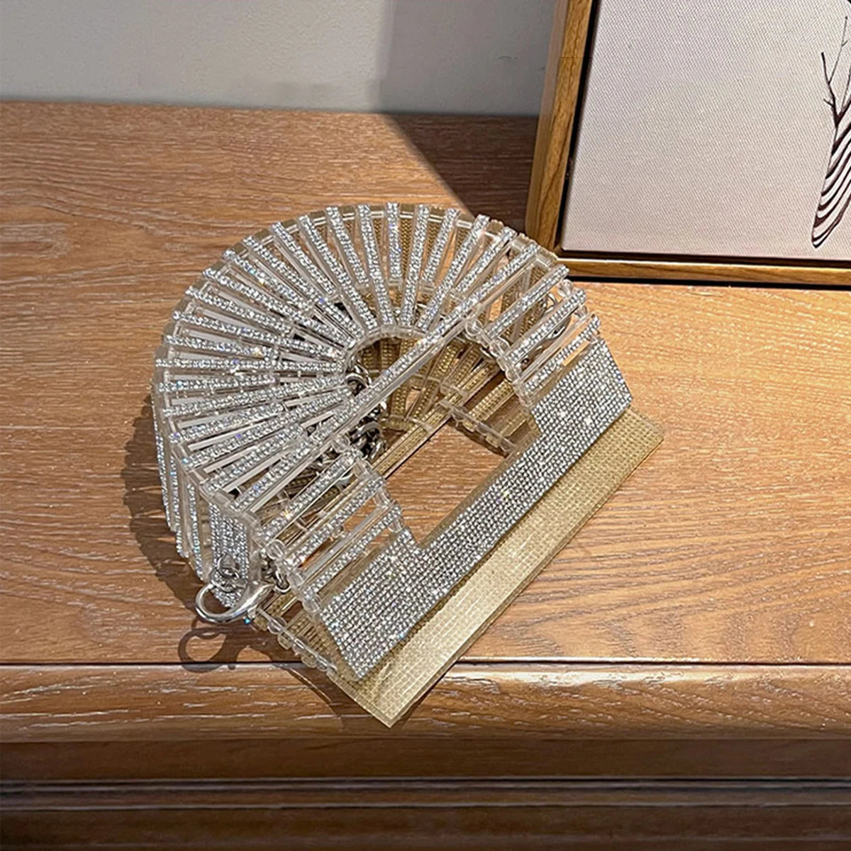 Glamour Galaxy Mini Crescent Clutch