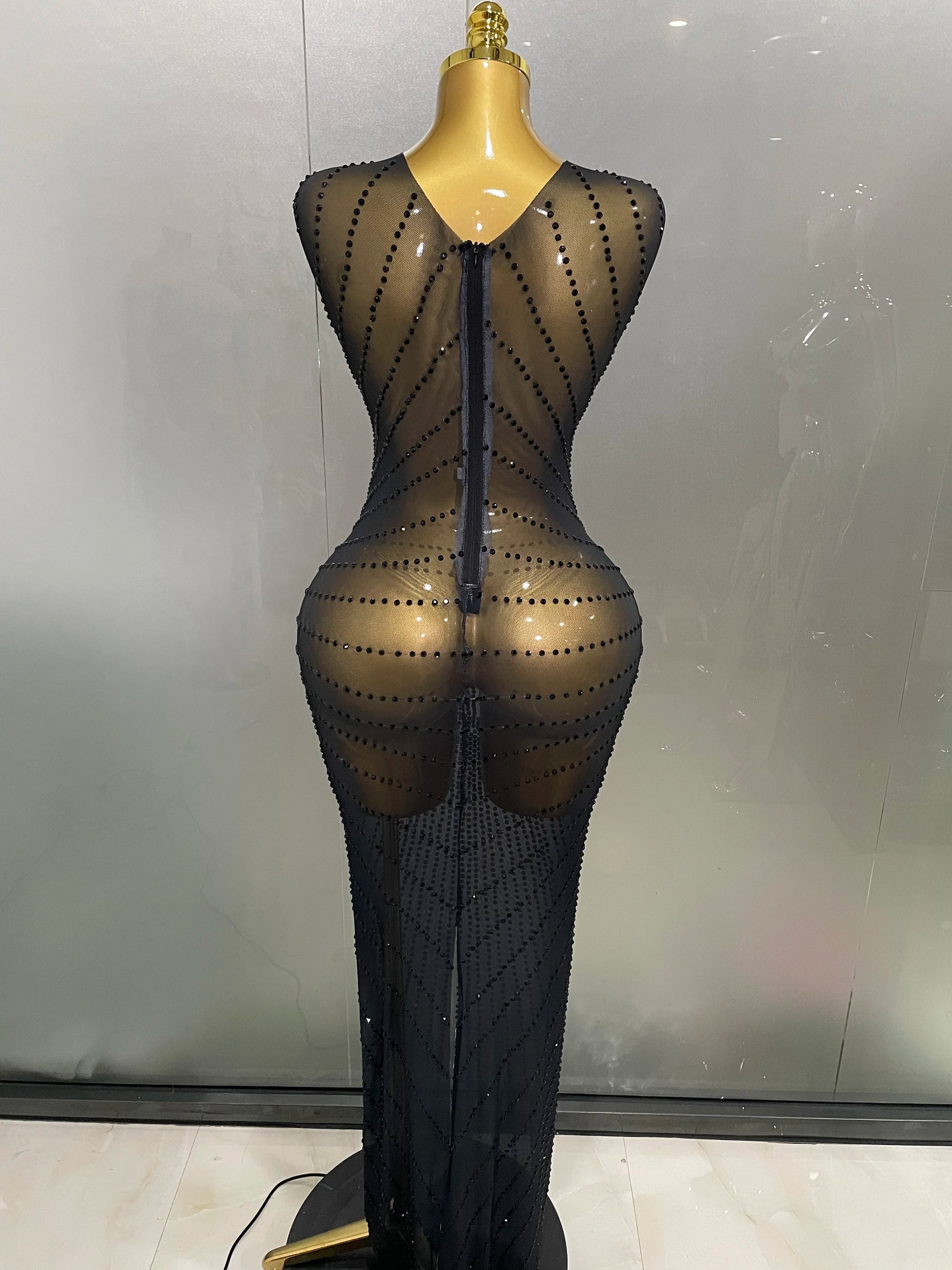 Midnight Dynasty Illusion Gown