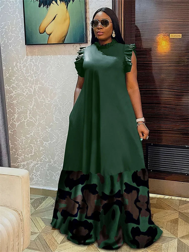 Curvaceous Carnival Patchwork Parade Maxi