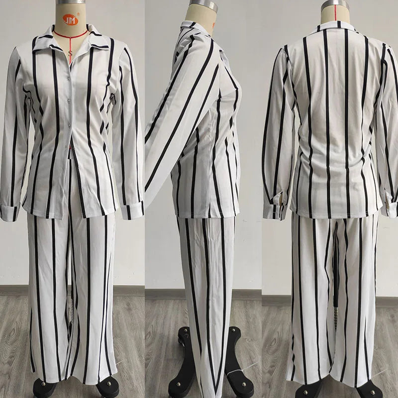 Stripe Tease: Chic Charmer Office Ensemble