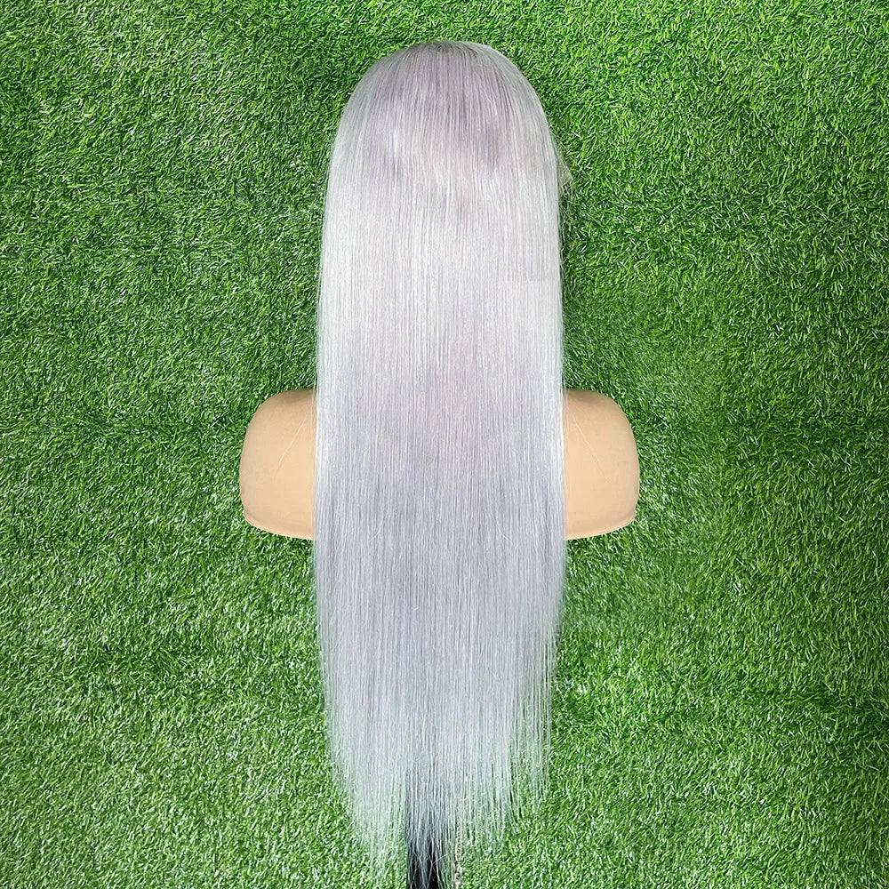 Gray Glam Mirage Glueless, Full Lace, Transparent Lace Frontal Wigs