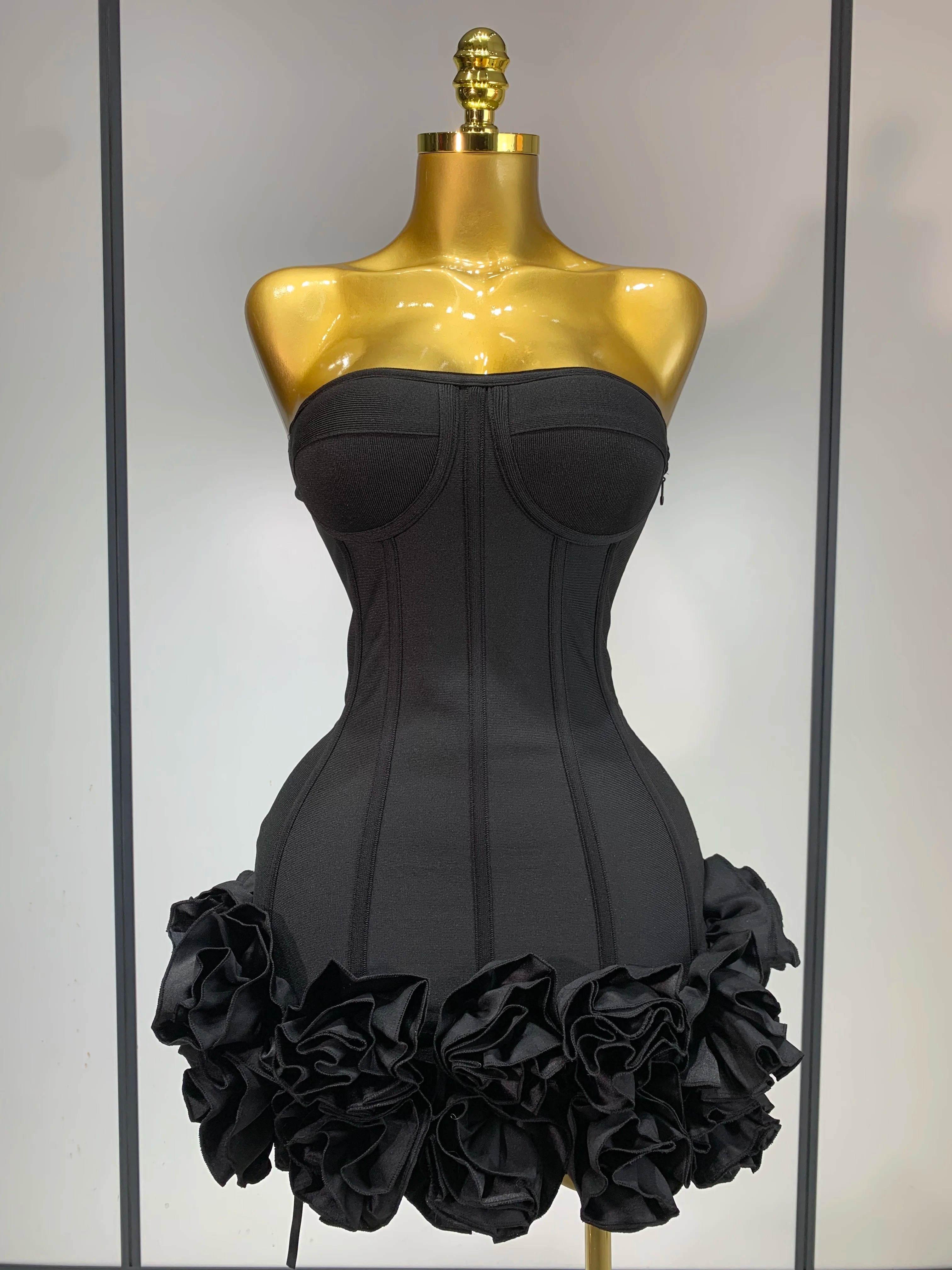 Rosé Rush Ruffle Mini Dress