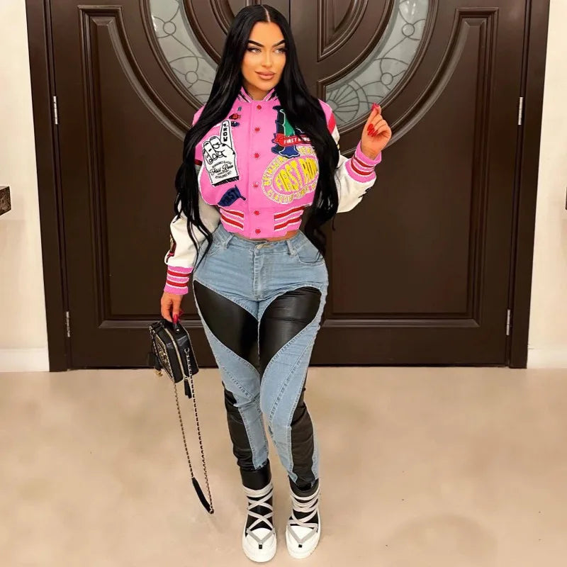 Alphabet Allure PatchPerfect Varsity Jacket – Letter Luxe Edition