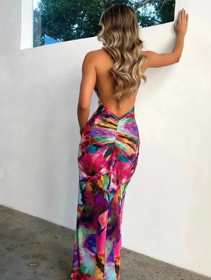 Sultry Sway Floral Embrace Dress