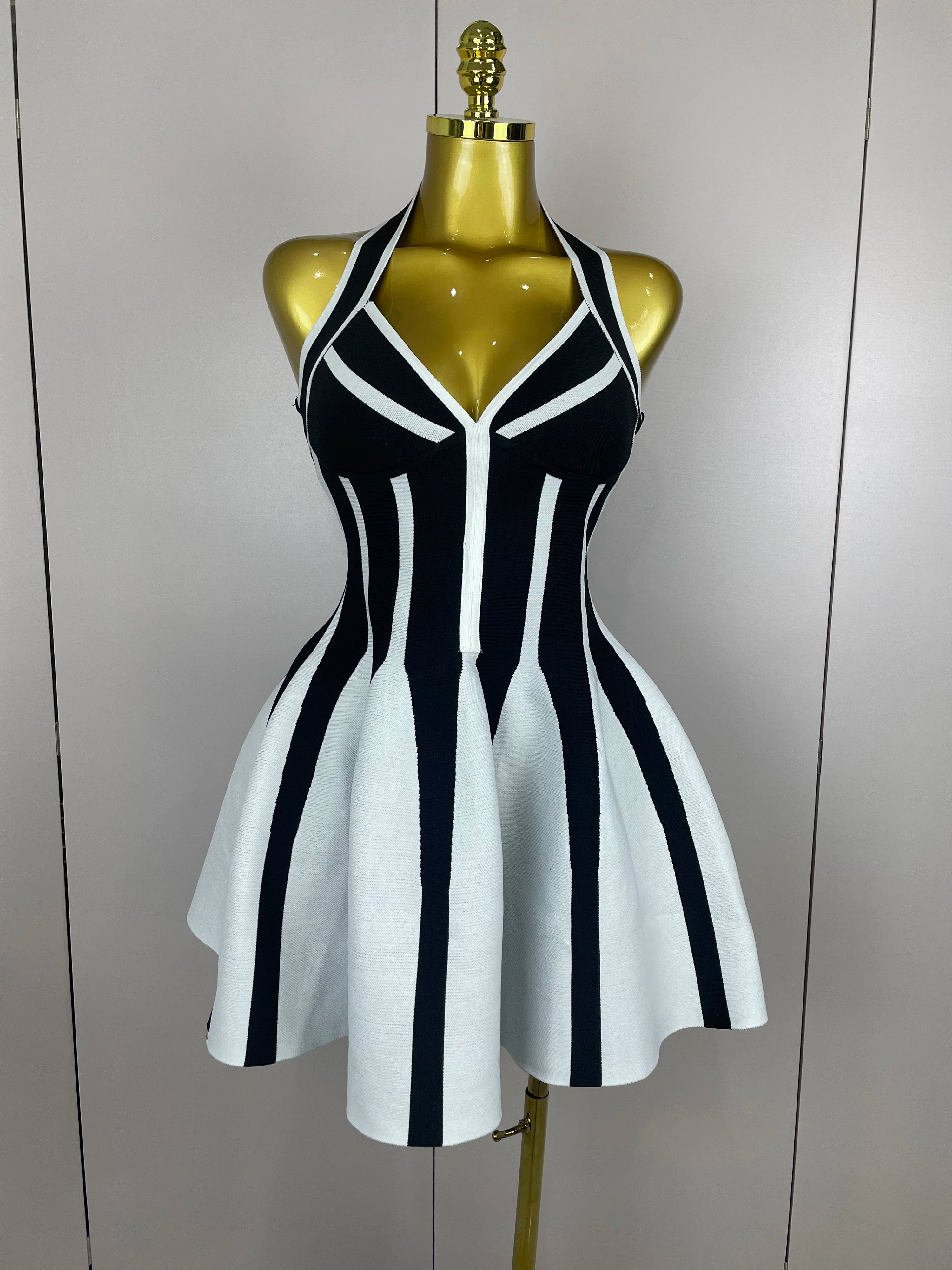 Monaco Muse Halter Mini Dress