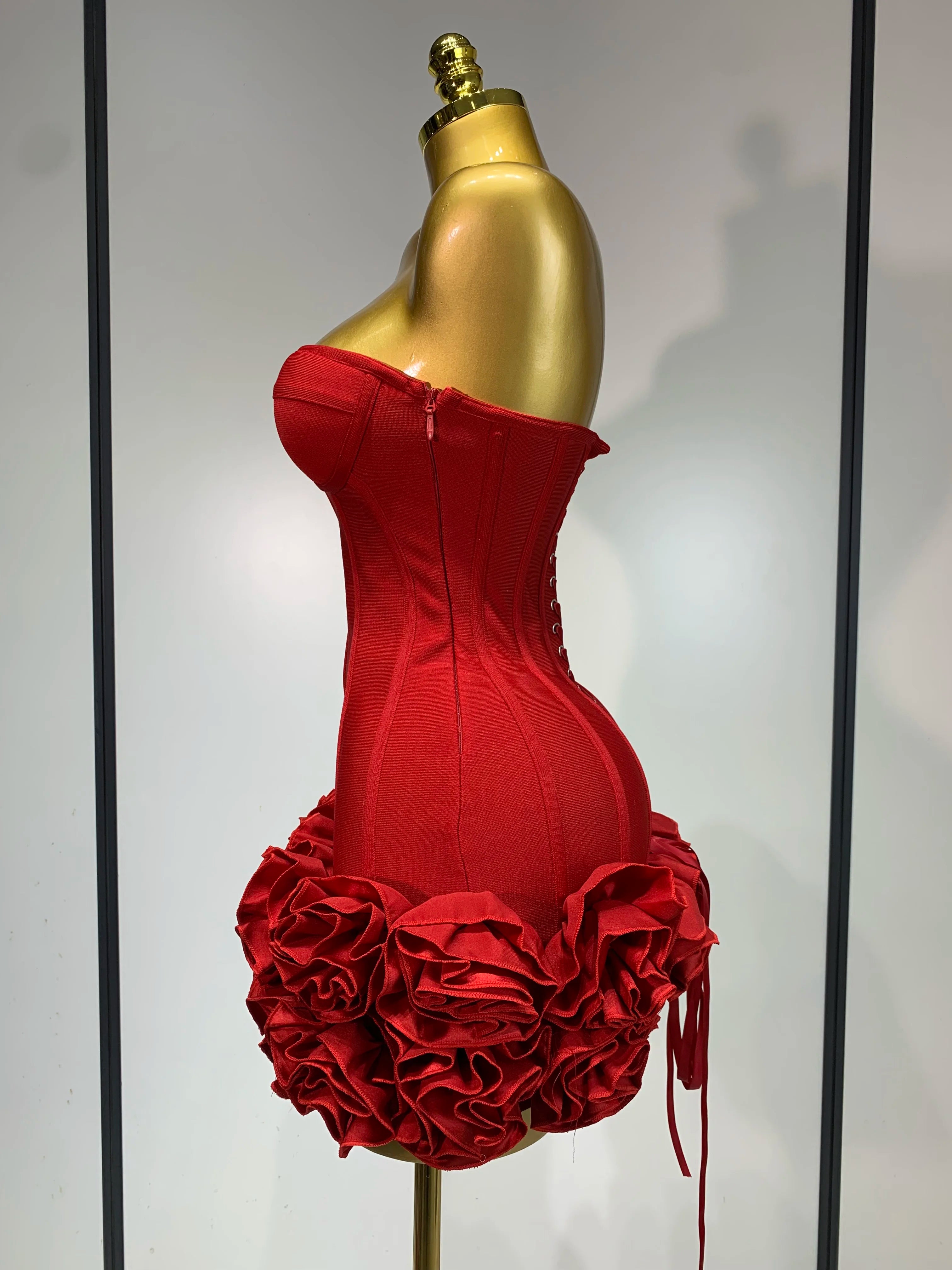 Rosé Rush Ruffle Mini Dress