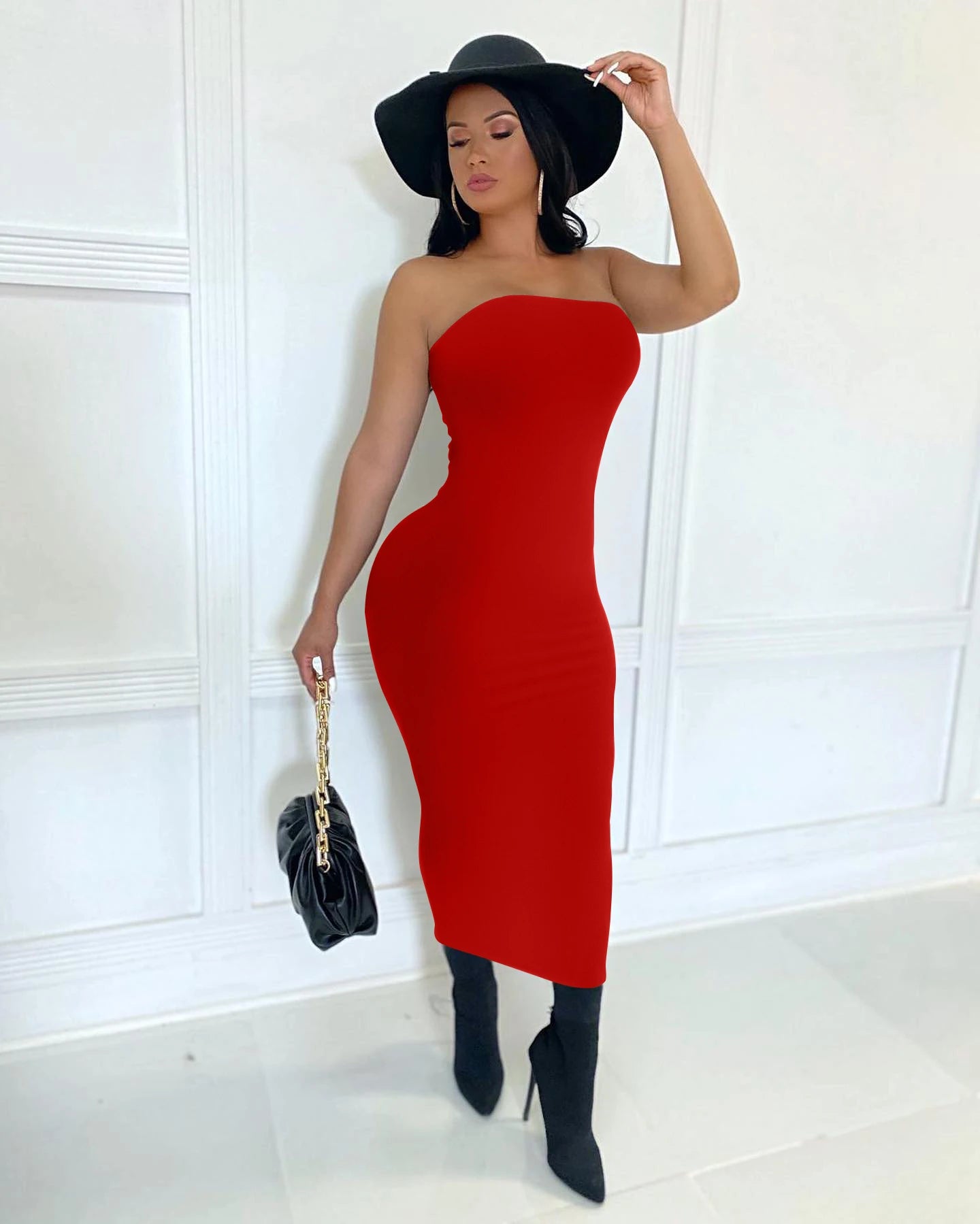 Breeze Babe Wrap-tastic Maxi Dress | Strapless Summer Bodycon