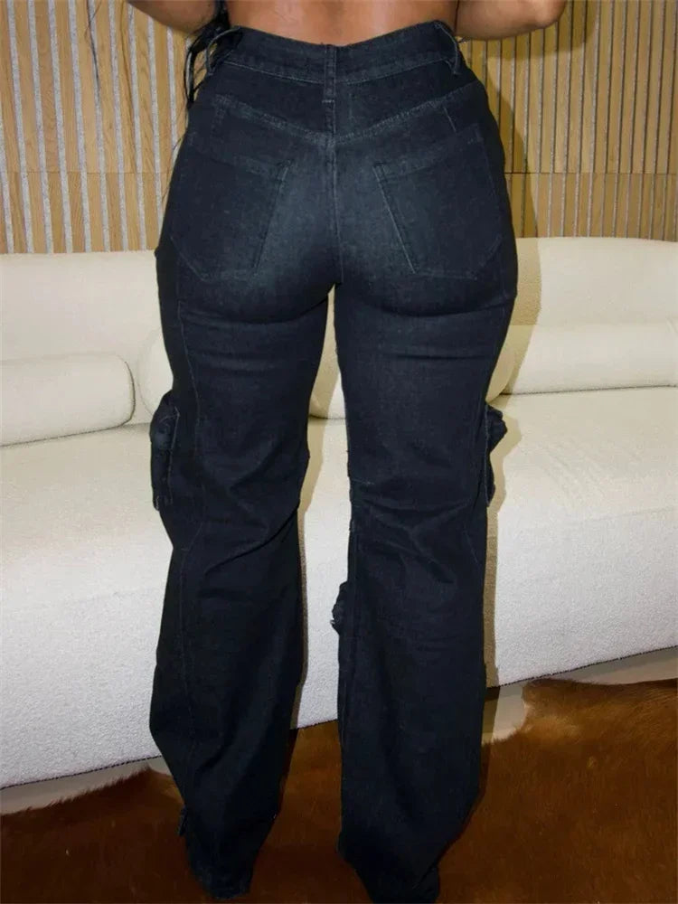 GlimmerRush Mid-Waist Jeans
