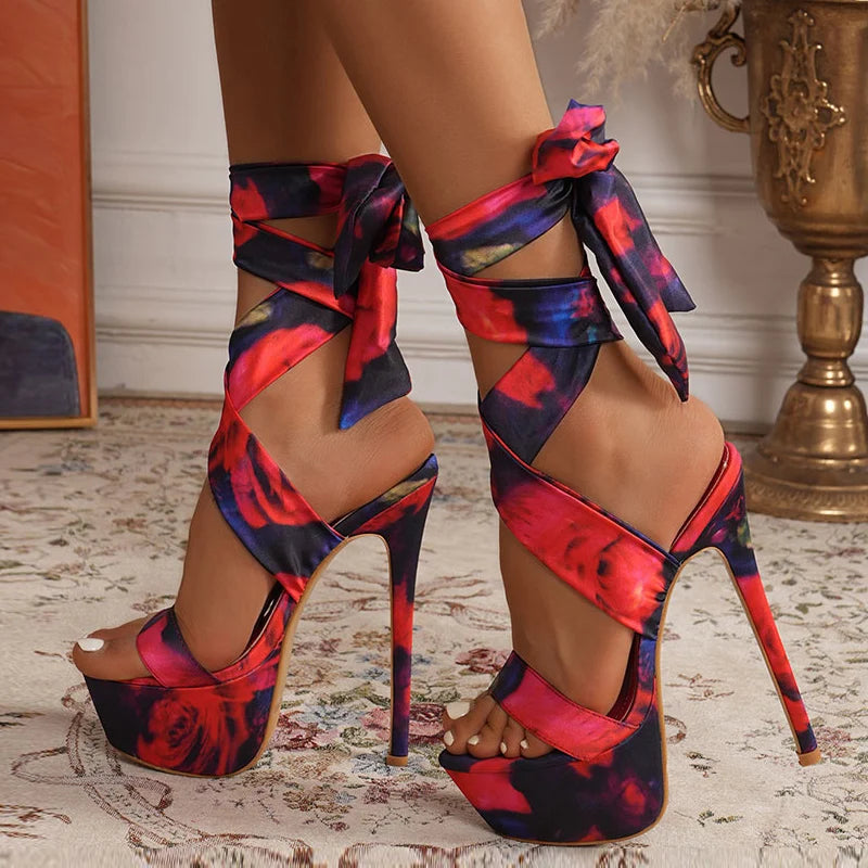 Scarlet Siren Platform Heels