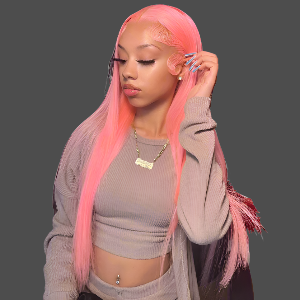 Pretty in Pink Prowess: The Flamingo Flick Power Wig