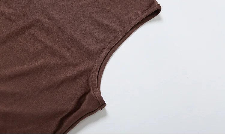 Mocha Muse Ruched Mini Dress