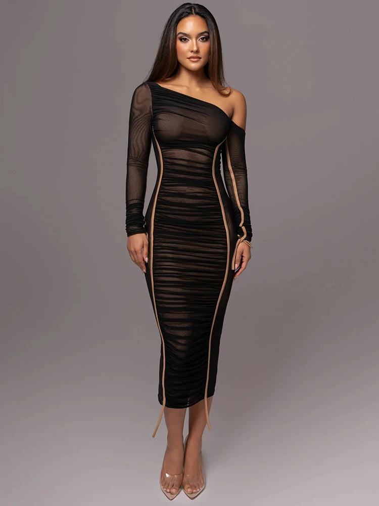 Slink & Wink Mesh-terpiece Dress