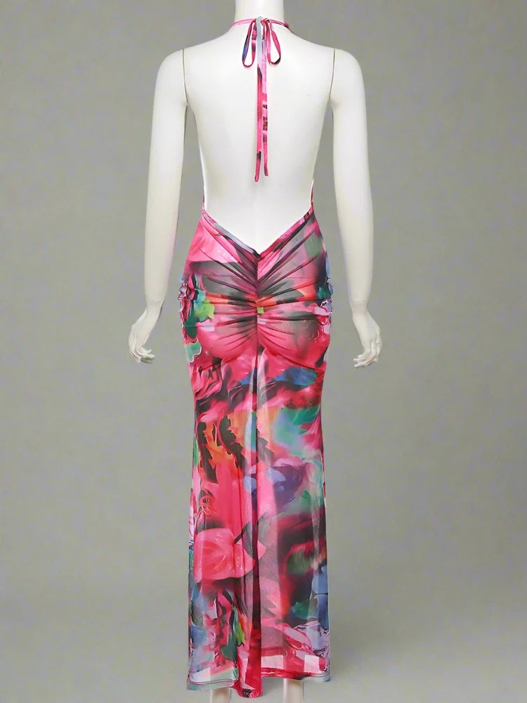 Sultry Sway Floral Embrace Dress