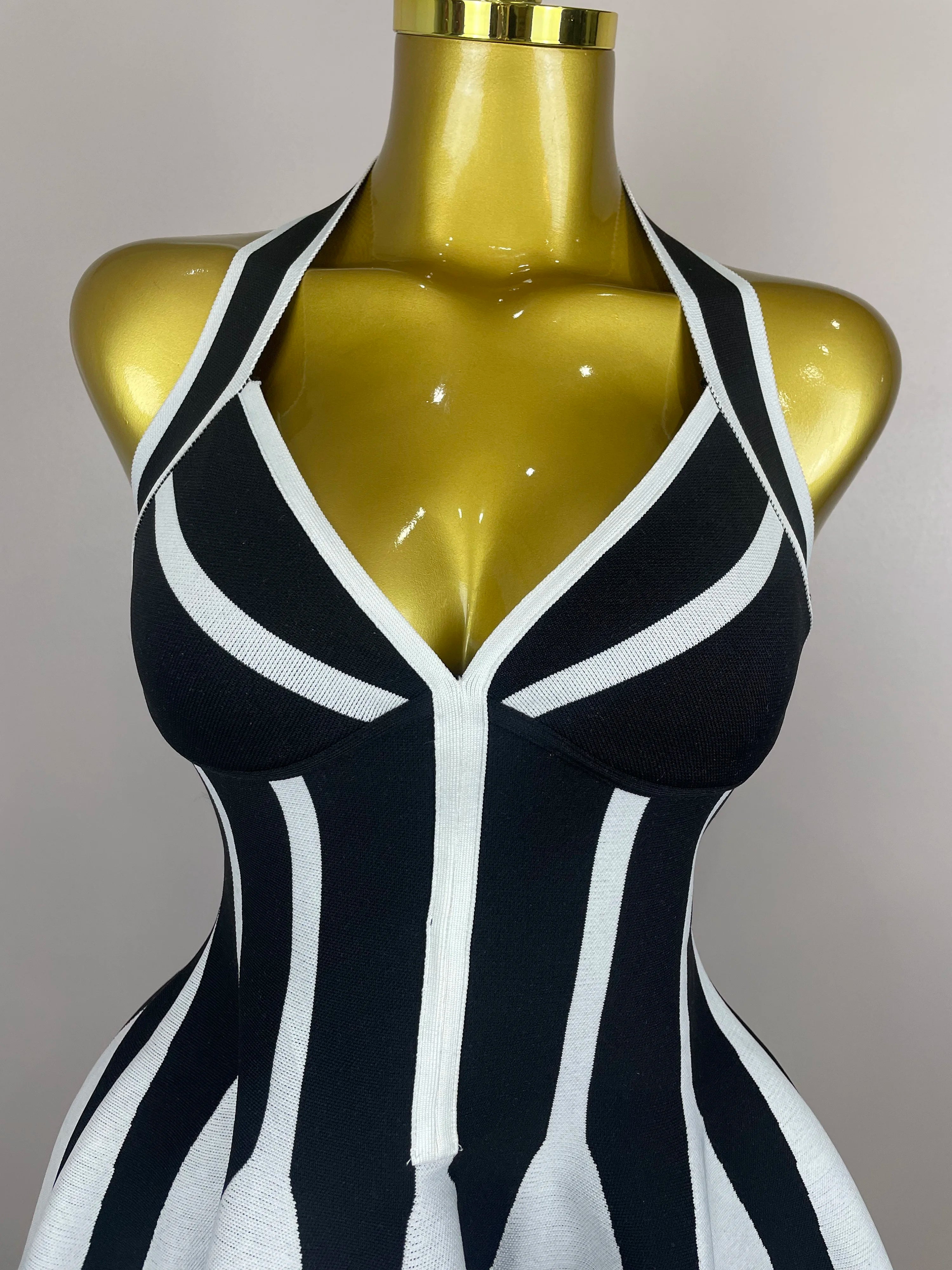 Monaco Muse Halter Mini Dress