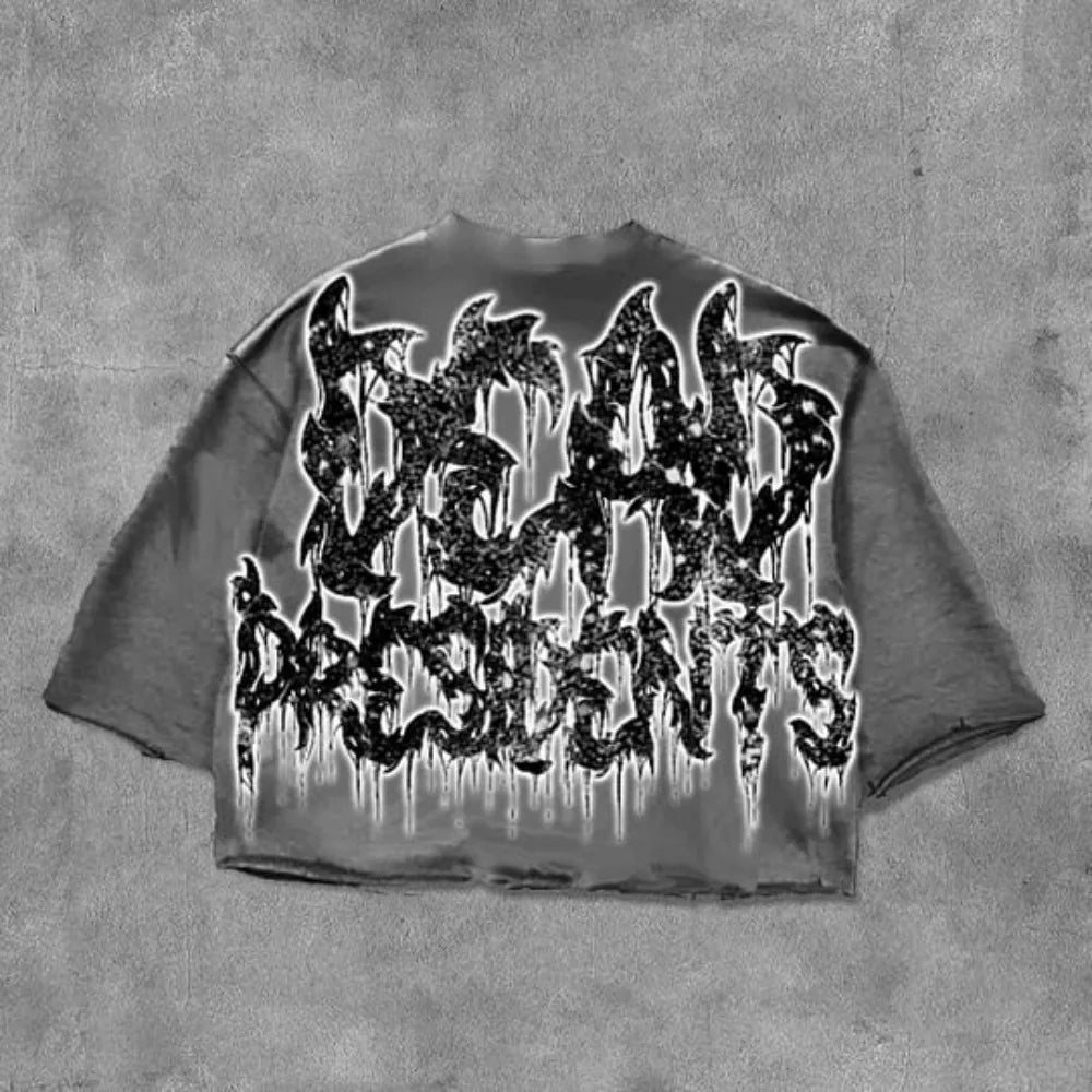 Retro Riff Rhapsody Tee - Y2K Vibe Hub Cotton Crew