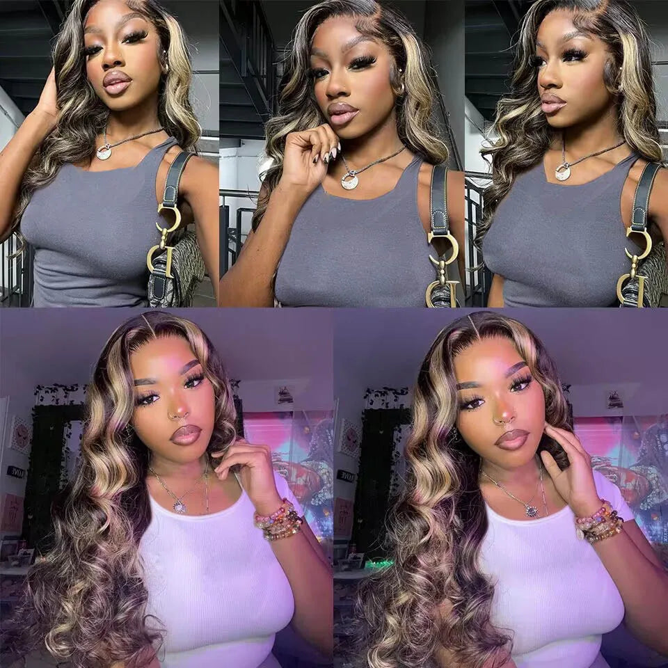 GlamWave Highlighted Wig