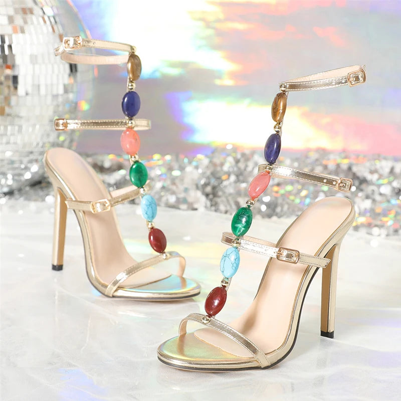 GemGladiaHeels – BohoLux Open-Toe Jeweled Elegance