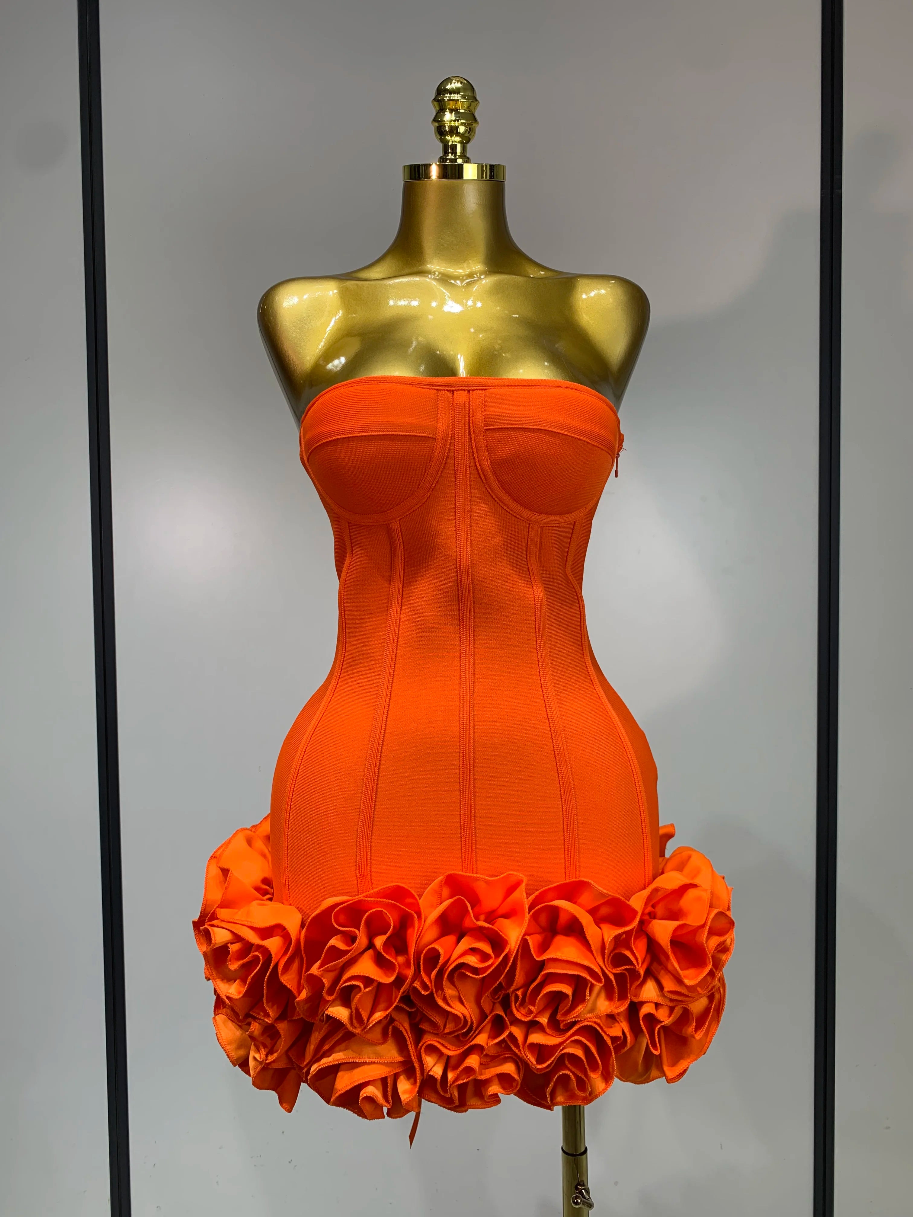 Rosé Rush Ruffle Mini Dress
