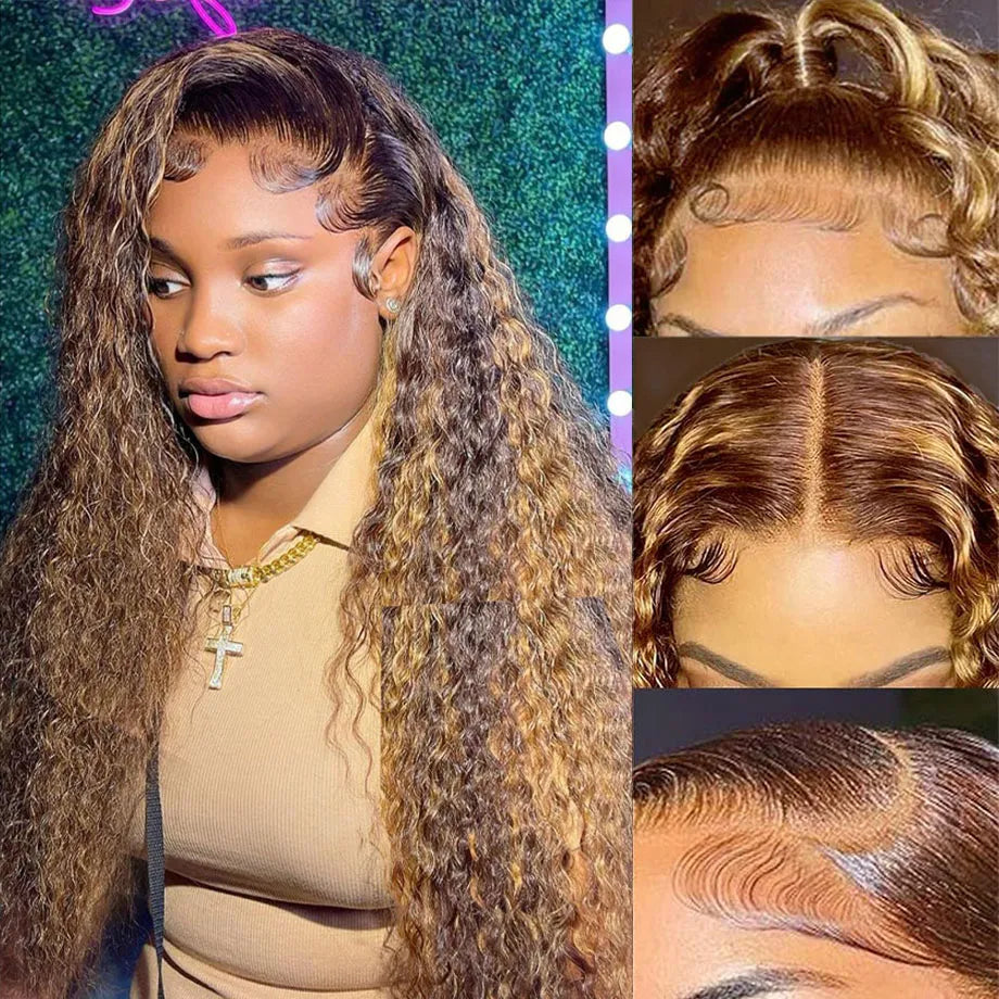 BHG's Brilliant Bounce: Ombre Opulence HD Lace Wig 13x4/13x6 Deep Wave Frontal Wig