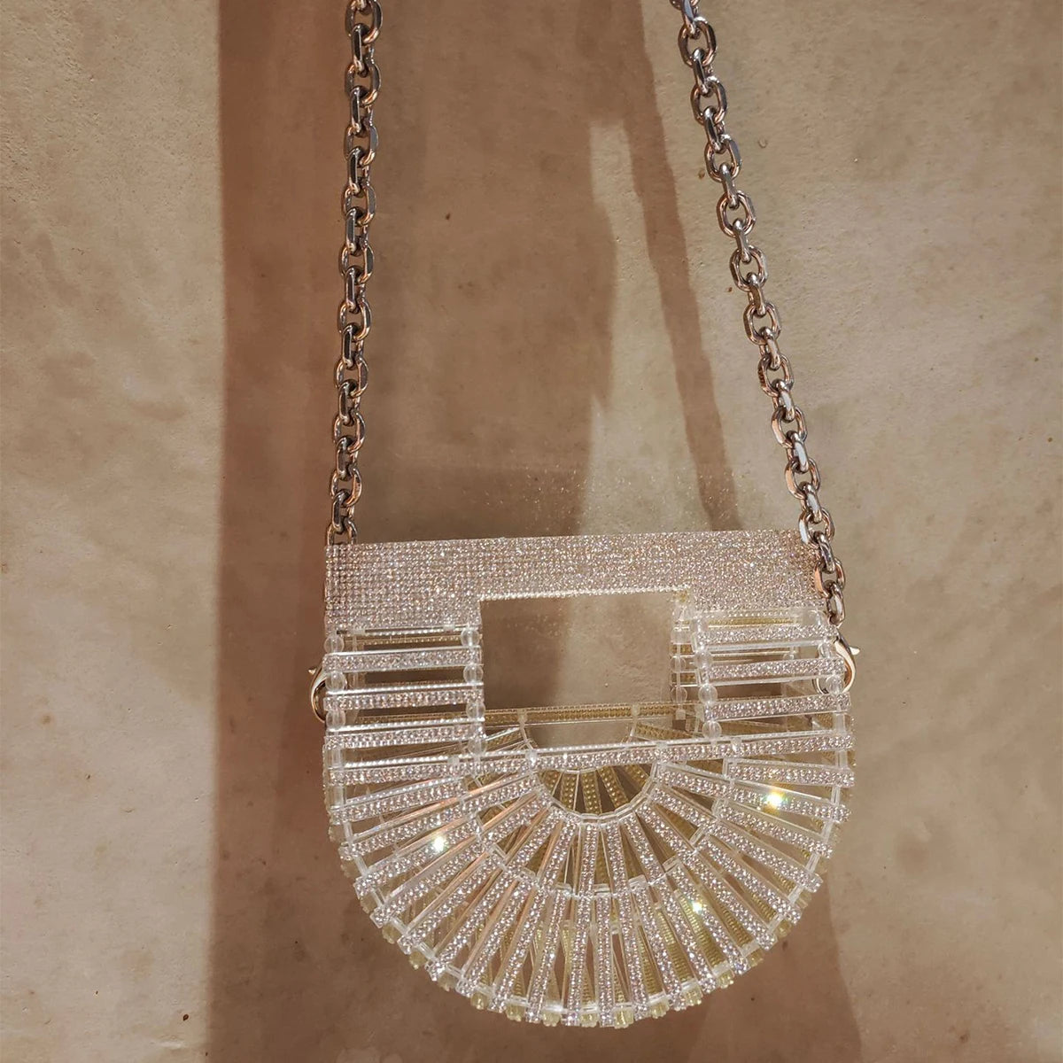 Glamour Galaxy Mini Crescent Clutch