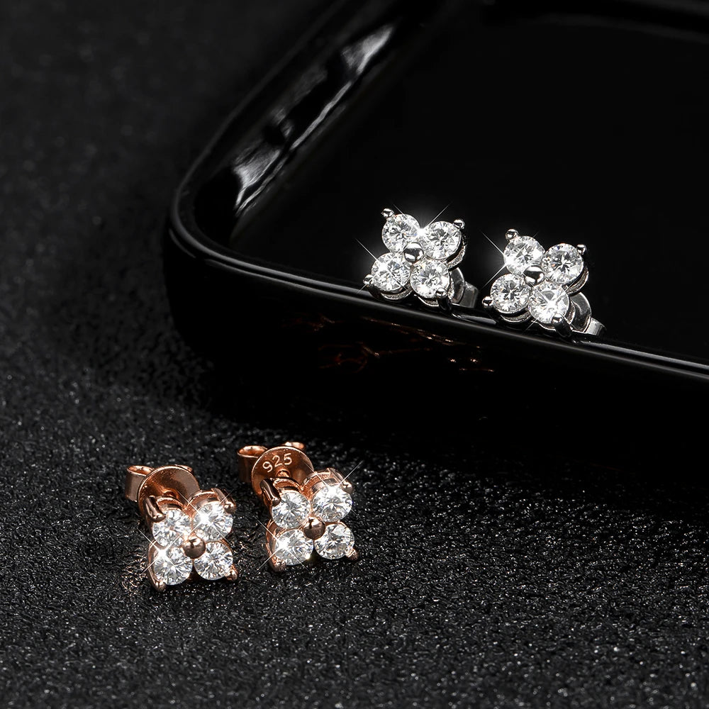 QuadSpark VVS1 Moissanite Majesty Studs