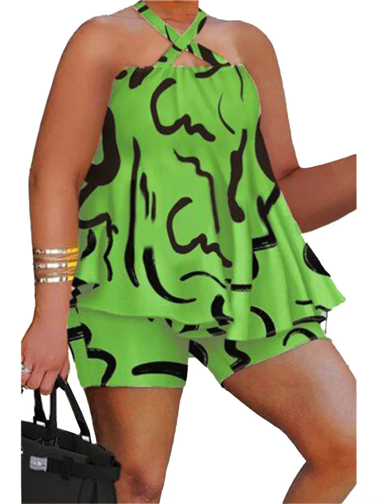 Breezy Bliss Blooms: Plus-Size Paradise Set