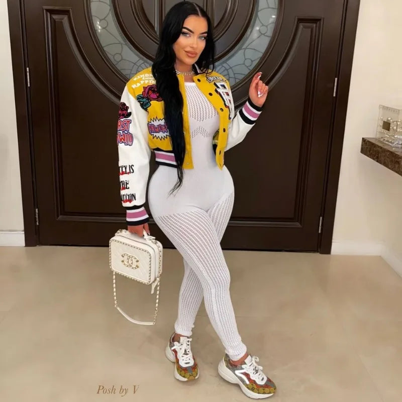 Alphabet Allure PatchPerfect Varsity Jacket – Letter Luxe Edition