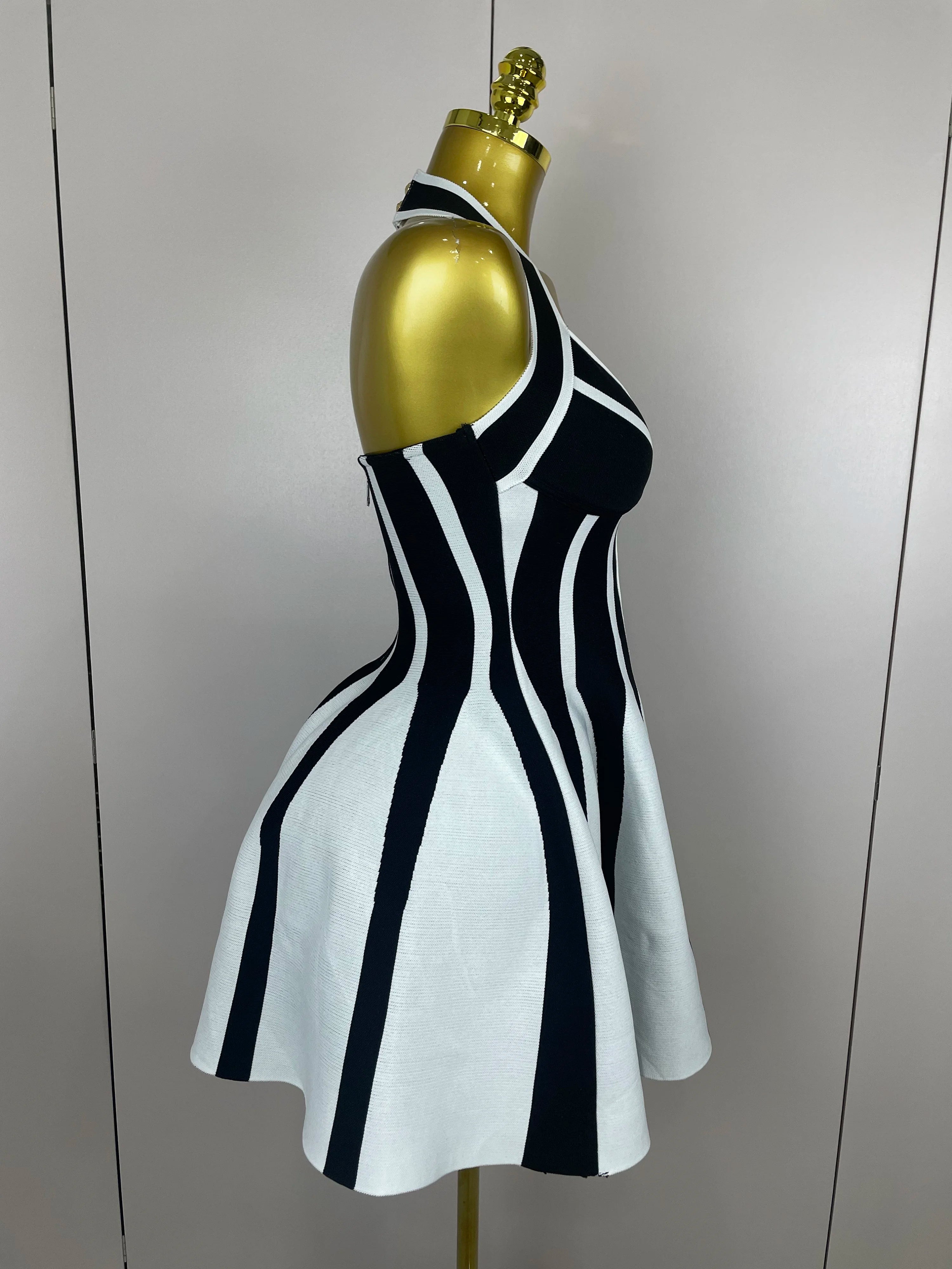 Monaco Muse Halter Mini Dress