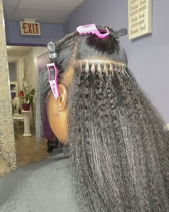 Kink & Link Luxe Locks – Boldly Brazilian Yaki I-Tip Extensions