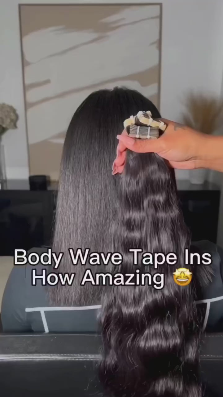 👑 BHG RoyalTress Body Wave Tape-In Extensions – Glamour in Every Wave