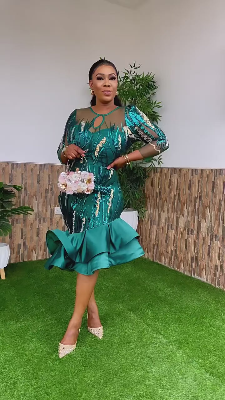 Starry Night Serenade: The Gala Grace Sequin Gown