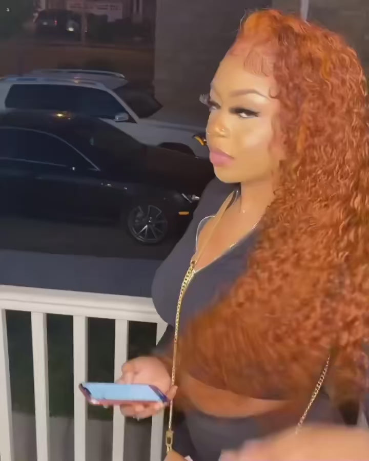 Ginger Blaze Tangerine Lace Front Wig | Human Hair – BHG